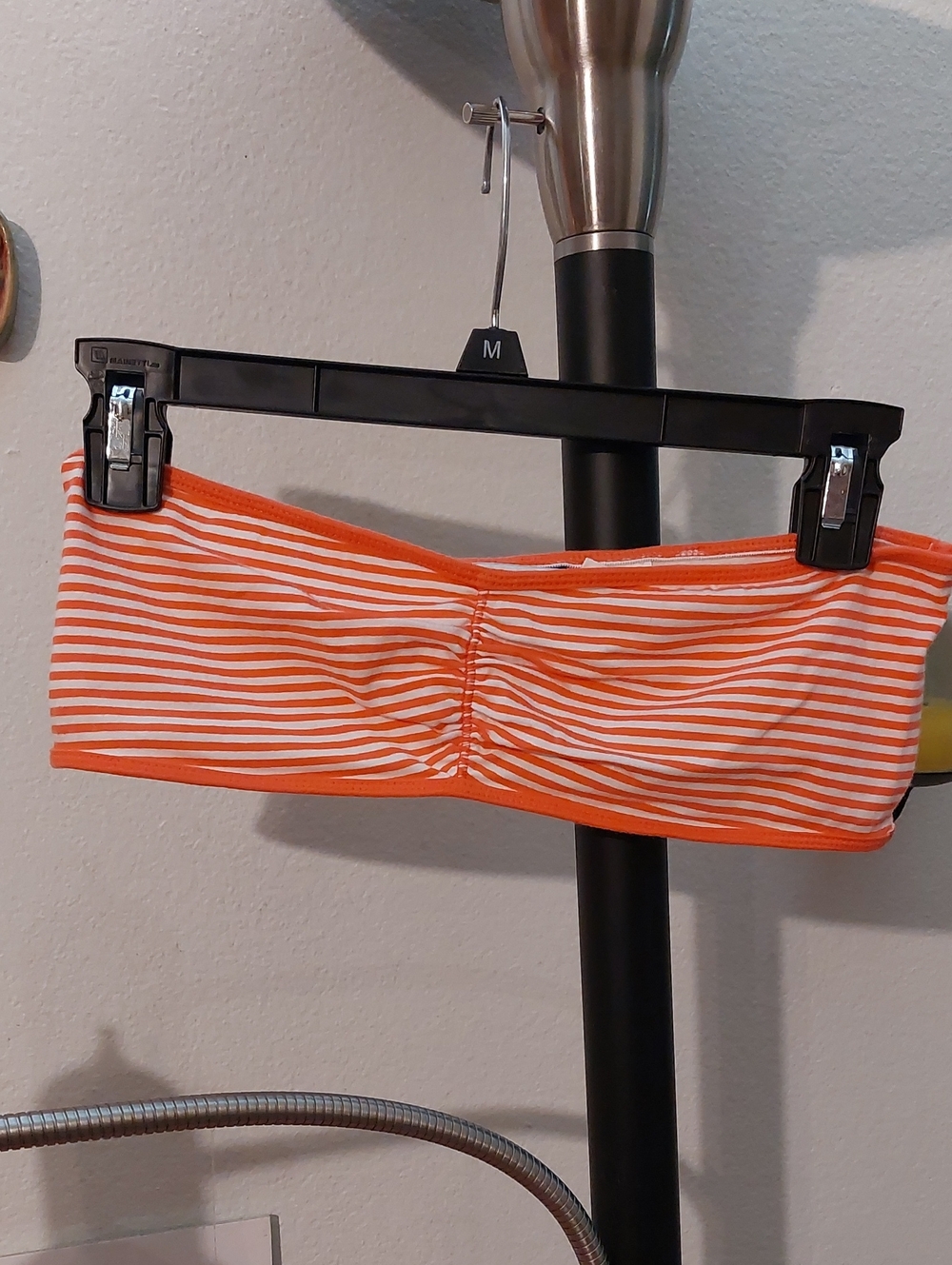 Orange And White Striped Bandeau